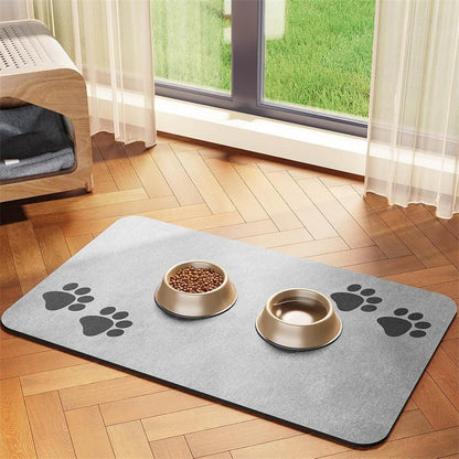 NeatMat™ - Absorbent diatomaceous earth pet feeding mat