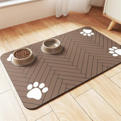 NeatMat™ - Absorbent diatomaceous earth pet feeding mat
