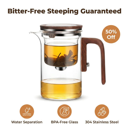 ClearBrew™ - Heat-Resistant Borosilicate Glass Teapot